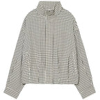 Cropped Gingham Check Shacket