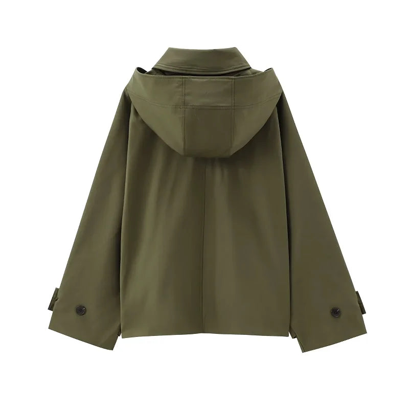 Oversized Hooded Utility Jacket