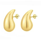 Chunky Dome Teardrop Earrings