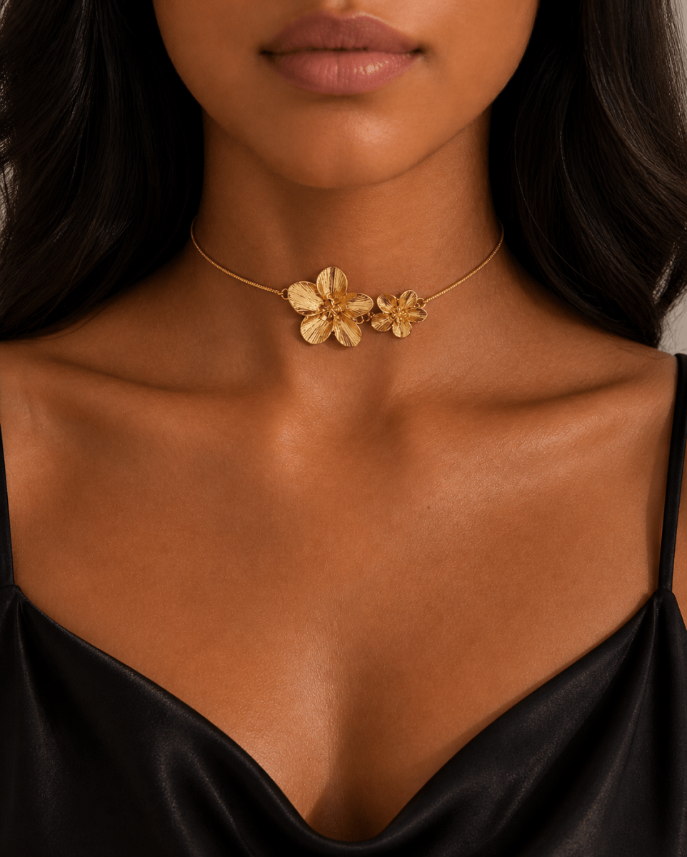 Double Bloom Necklace - ÉCLAT MARBELLA