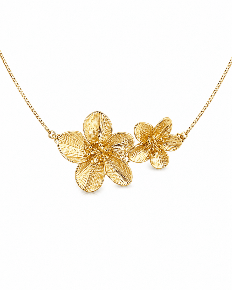 Double Bloom Necklace - ÉCLAT MARBELLA