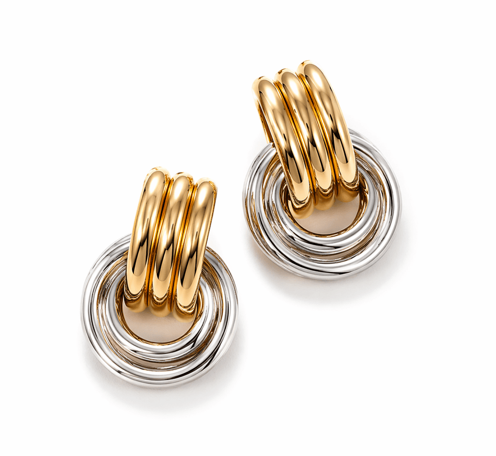 ELARA CONTRAST HOOPS - ÉCLAT MARBELLA