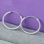 30mm Smooth Hoop Earrings
