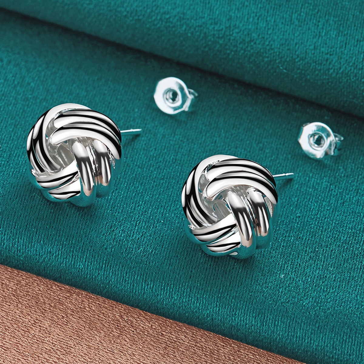 Knot Twist Stud Earrings