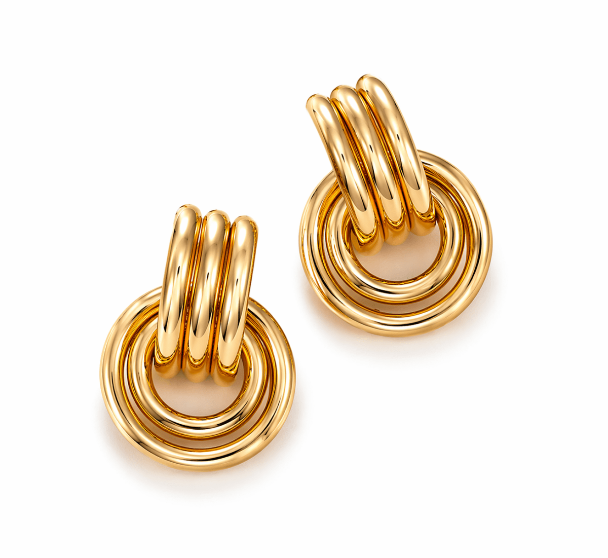 SERAPHINA GOLD HOOPS - ÉCLAT MARBELLA